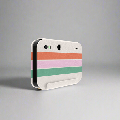 All White & 3 Stripes Cappy Camera- Cappy Camera Bundle