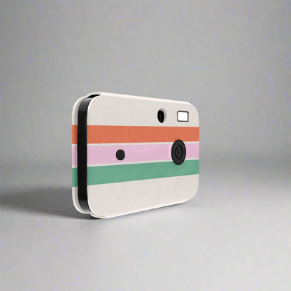 All White & 3 Stripes Cappy Camera- Cappy Camera Bundle