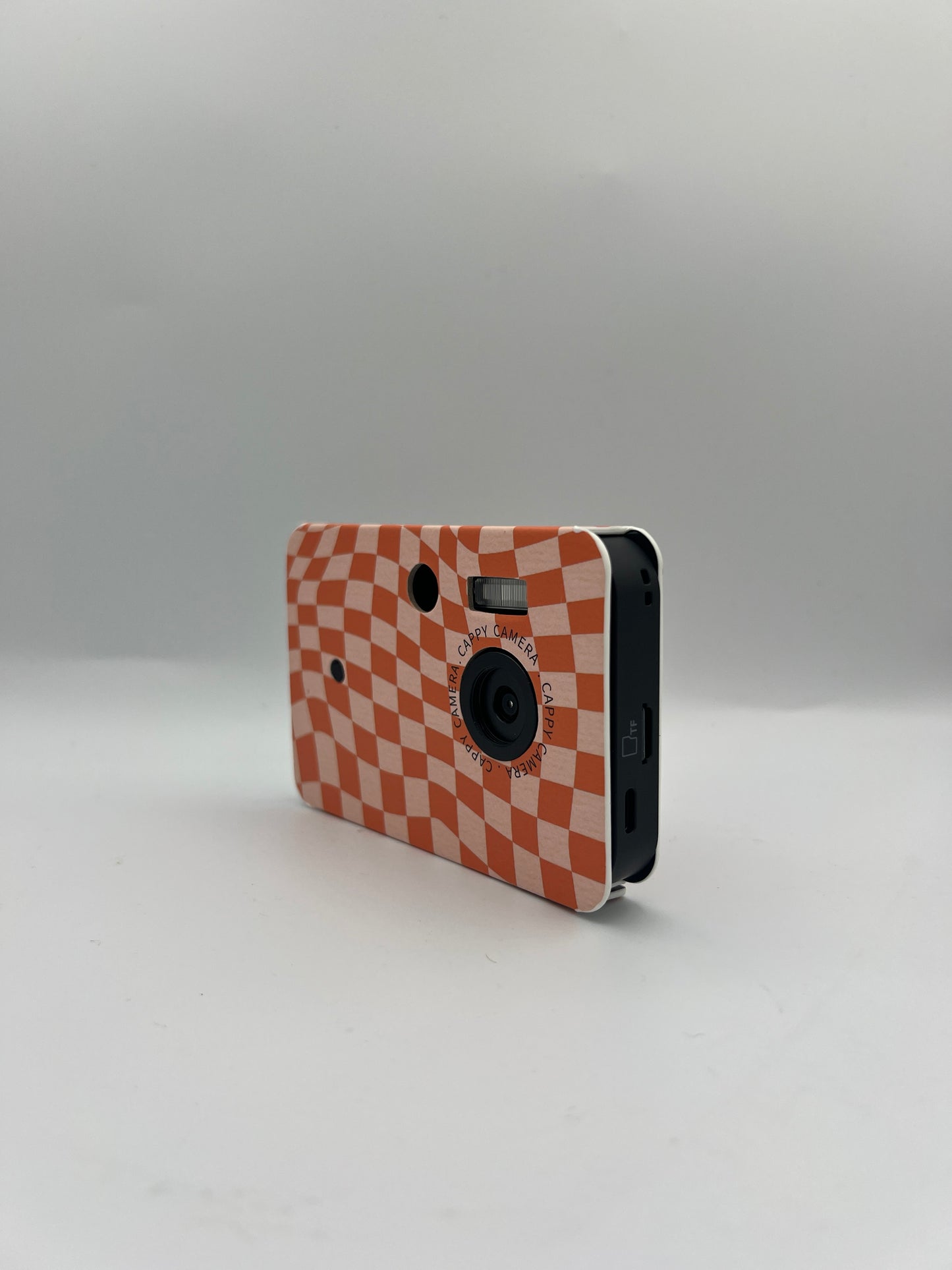 Cappy Camera — Screenless Digital Camera, Groovy Checkers Case, Retro Film-Style Photos & Video, 32GB SD Card Included