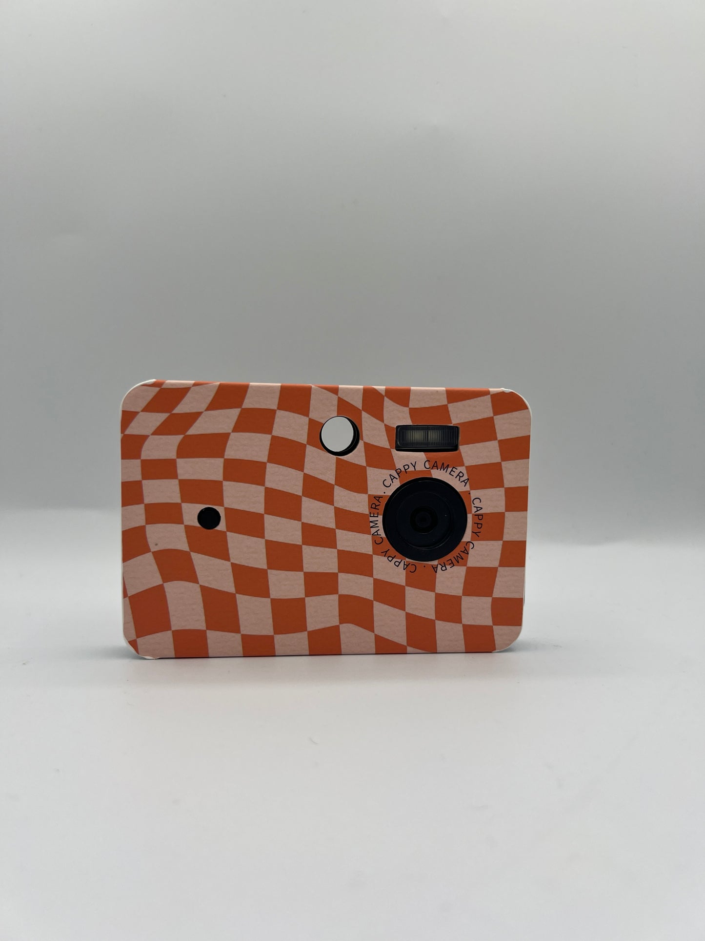 Cappy Camera — Screenless Digital Camera, Groovy Checkers Case, Retro Film-Style Photos & Video, 32GB SD Card Included