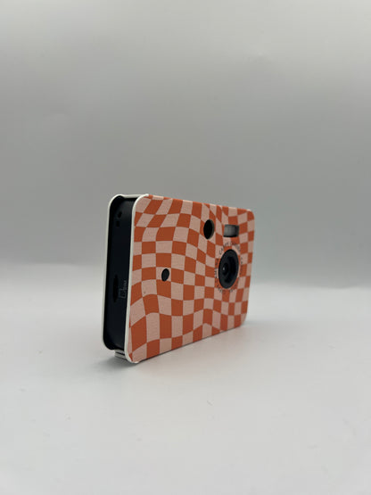 Cappy Camera — Screenless Digital Camera, Groovy Checkers Case, Retro Film-Style Photos & Video, 32GB SD Card Included