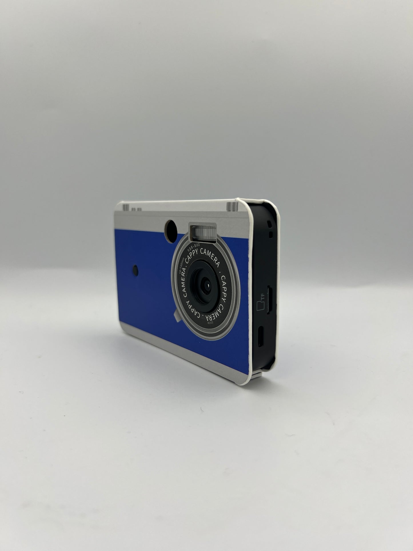 Cappy Camera — Screenless Digital Camera, Retro Blue Case, Retro Film-Style Photos & Video, 32GB SD Card Included