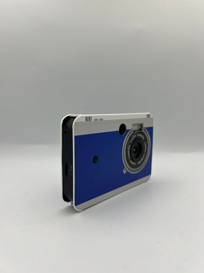 Cappy Camera — Screenless Digital Camera, Retro Blue Case, Retro Film-Style Photos & Video, 32GB SD Card Included