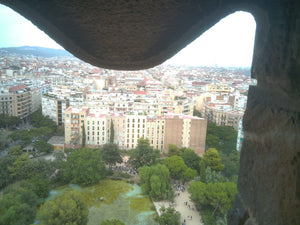 Barcelona from the Sagrada Familia tower, taken on a Cappy camera