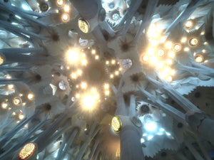 Sagrada Familia ceiling, taken on a Cappy camera