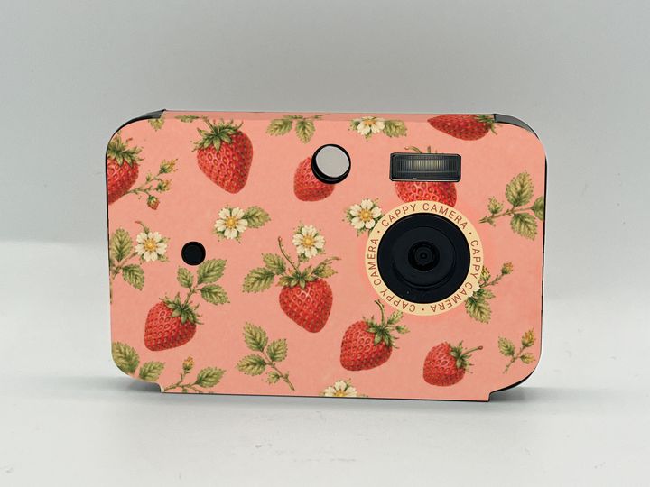 Cappy Camera with the Strawberry Fields case design (concept)