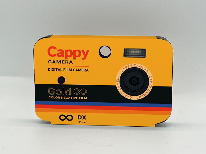 Cappy Camera with the Retro Gold Film case design (concept)