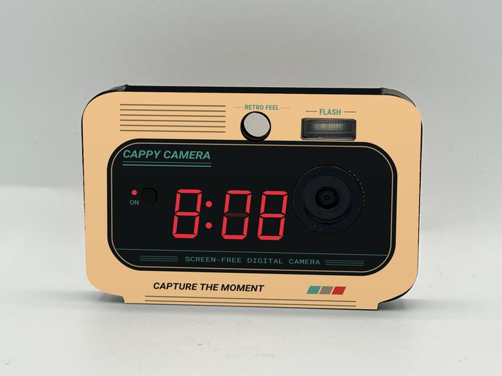 Cappy Camera with the Retro Digital Clock case design (concept)