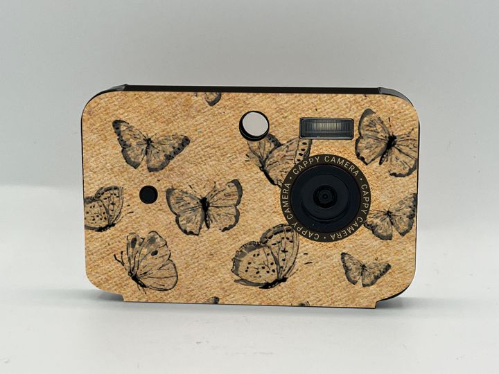 Cappy Camera with the Butterfly Field Notes case design (concept)