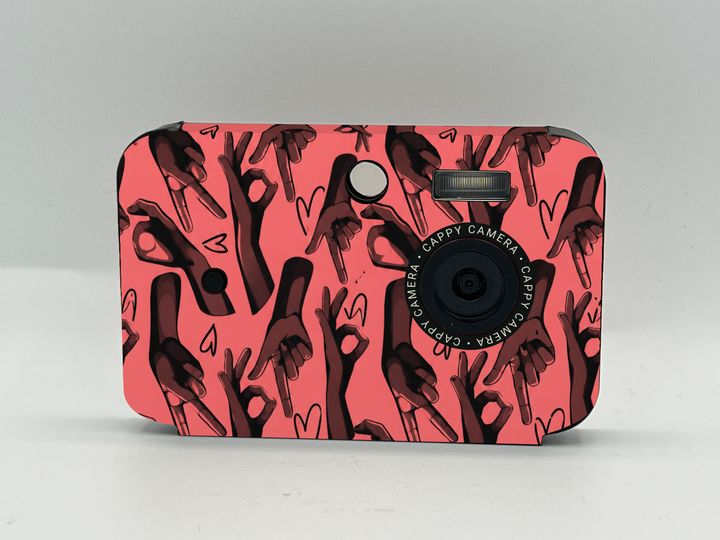 Cappy Camera with the Pink Pop Art Hands case design (concept)