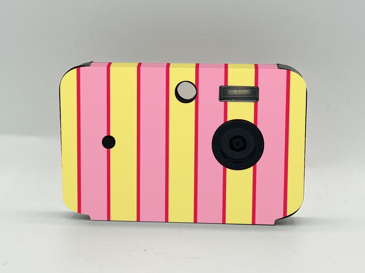 Cappy Camera with the Candy Stripe case design (concept)