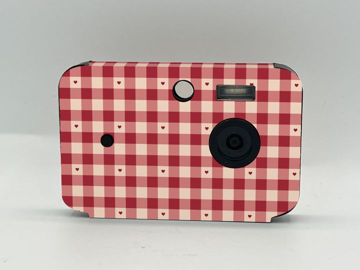 Cappy Camera with the Gingham Crush case design (concept)