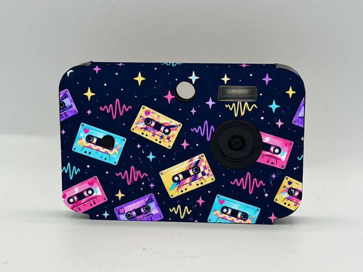 Cappy Camera with the Neon Mixtape case design (concept)